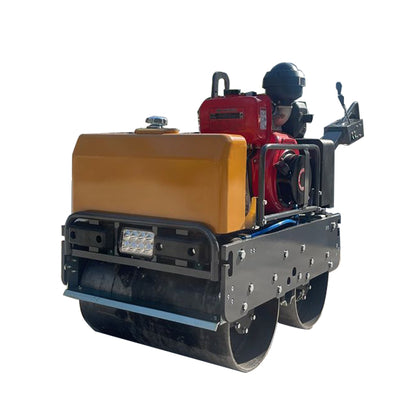 Hand Tandem Walk-Behind Double Drum Roller High Efficiency Construction Diesel Vibratory Road Compactor