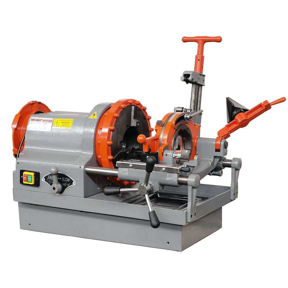 High-Efficient Bolt and Pipe Threading Machine 1" & 2" & 4" Pipe Threader NPT BSPT G Tube Cutter Reamer