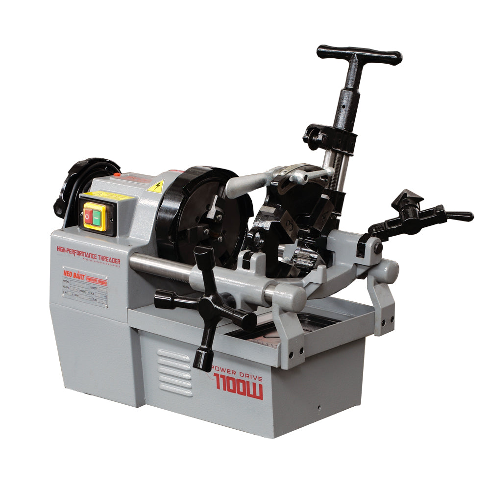 High-Efficient Bolt and Pipe Threading Machine 1" & 2" & 4" Pipe Threader NPT BSPT G Tube Cutter Reamer